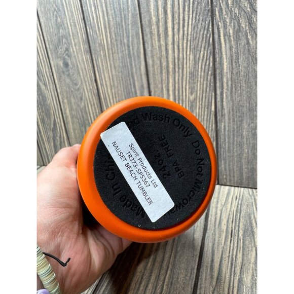 Syracuse Orange Stainless Steel Travel Mug 24 Oz Spill-Resistant - Picture 6 of 6